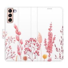 iSaprio Pink Flowers 03 flip tok Samsung Galaxy S21