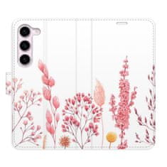 iSaprio Pink Flowers 03 flip tok Samsung Galaxy S23 5G