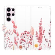 iSaprio Pink Flowers 03 flip tok Samsung Galaxy S23 Ultra