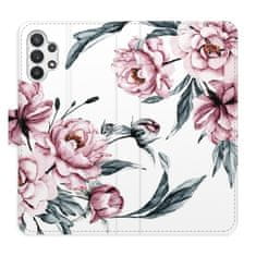 iSaprio Pink Flowers flip tok Samsung Galaxy A32 5G