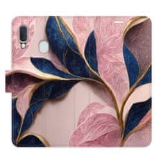 iSaprio Pink Leaves flip tok Samsung Galaxy A20e