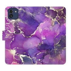 iSaprio Purple Marble flip tok Samsung Galaxy A03