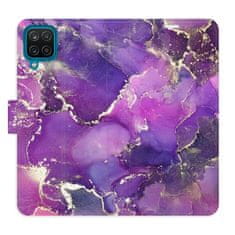 iSaprio Purple Marble flip tok Samsung Galaxy A12