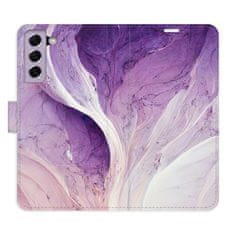 iSaprio Purple Paint flip tok Samsung Galaxy S21 FE 5G