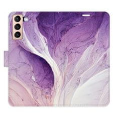 iSaprio Purple Paint flip tok Samsung Galaxy S21