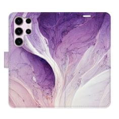 iSaprio Purple Paint flip tok Samsung Galaxy S23 Ultra