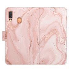 iSaprio RoseGold Marble flip tok Samsung Galaxy A40