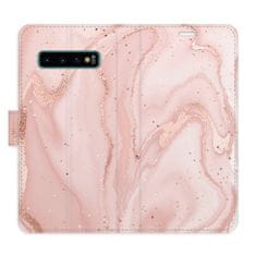 iSaprio RoseGold Marble flip tok Samsung Galaxy S10