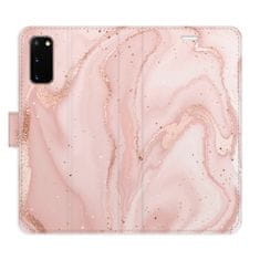 iSaprio RoseGold Marble flip tok Samsung Galaxy S20