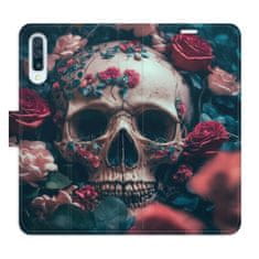 iSaprio Skull in Roses 02 flip tok Samsung Galaxy A50