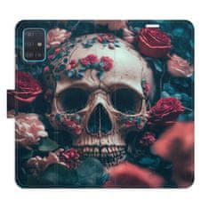 iSaprio Skull in Roses 02 flip tok Samsung Galaxy A51