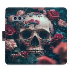 iSaprio Skull in Roses 02 flip tok Samsung Galaxy S10e