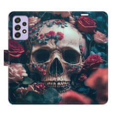 iSaprio Skull in Roses 02 flip tok Samsung Galaxy A52 / A52 5G / A52s