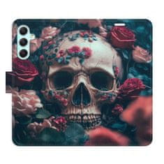 iSaprio Skull in Roses 02 flip tok Samsung Galaxy A34 5G