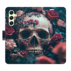 iSaprio Skull in Roses 02 flip tok Samsung Galaxy A54 5G