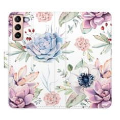 iSaprio Succulents Pattern flip tok Samsung Galaxy S21