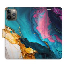 iSaprio Color Marble 31 flip tok Apple iPhone 12 / 12 Pro