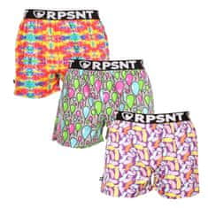 Represent 3PACK exclusive Mike férfi klasszikus boxeralsó (R3M-BOX-07123745) - méret L