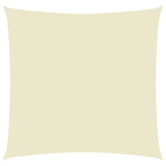Vidaxl krémszínű négyzet alakú oxford-szövet napvitorla 5 x 5 m (135196)