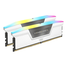 Corsair RAM Vengeance RGB - 32 GB (2 x 16 GB Kit) - DDR5 6400 DIMM CL32 (CMH32GX5M2B6400C32W)
