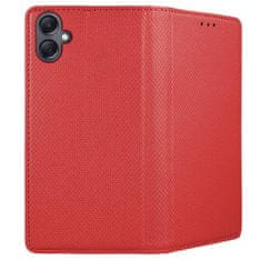TKG Telefontok Samsung Galaxy A05 - piros mágneses szilikon keretes könyvtok