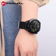 TKG Xiaomi Watch 2 Pro okosóra szíj - F- Design FS01 - fekete szilikon szíj (szíj szélesség: 22 mm)