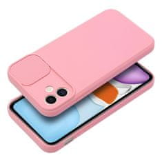 TKG Telefontok Samsung Galaxy A05 - Slider csúsztatható kameravédős pink szilikon hátlap tok