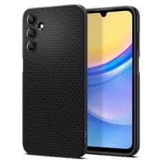 TKG Telefontok Samsung Galaxy A15 4G / 5G - SPIGEN Liquid Air matt fekete hátlap tok