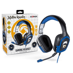 Konix KX JUJUTSU GAMING HEADSET Vezetékes Fejpánt Játék Fekete, Kék (KX-JUJU-GH-UNIV)