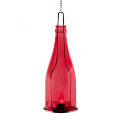 Somogyi Dekorációs üveg LED mécsessel piros (GB 23/RD)