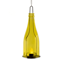 Somogyi Dekorációs üveg LED mécsessel sárga (GB 23/YE)