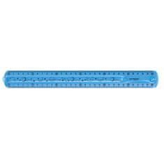 KEYROAD Kulcsvonalzó - 30cm, hajlékony, kék