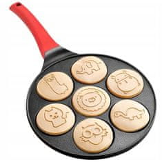 MG Pancakes Animals palacsintasütő 26cm, fekete