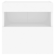 Vidaxl 2 db fehér falra szerelhető TV-szekrény LED-ekkel 40x30x40 cm (837170)