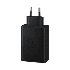 SAMSUNG Trio 65W Töltő adapter 2*USB-C + USB-A fekete (EP-T6530NBE) (129928)