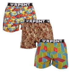 Represent 3PACK exclusive Mike férfi klasszikus boxeralsó (R3M-BOX-07303340) - méret M