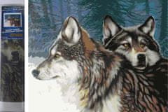 Norimpex Gyémánt festmény Farkasok télen 30x40cm