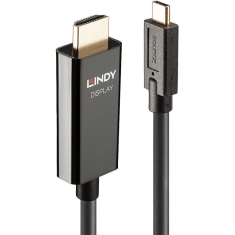 Lindy 43315 video átalakító kábel 5 M USB C-típus HDMI A-típus (Standard) Fekete (43315)
