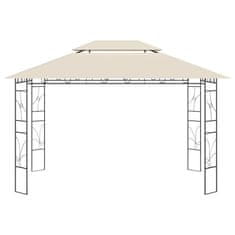 Vidaxl krémszínű pavilon 4 x 3 x 2,7 m 160 g/m² 313915