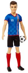 Mattel Barbie futball baba - Ken kék mezben, HCN15