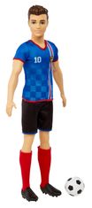 Mattel Barbie futball baba - Ken kék mezben, HCN15