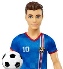 Mattel Barbie futball baba - Ken kék mezben, HCN15