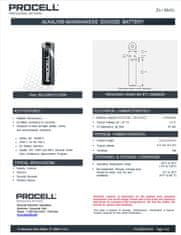 WOWO Duracell Procell AA LR6 alkáli elem - 1 db