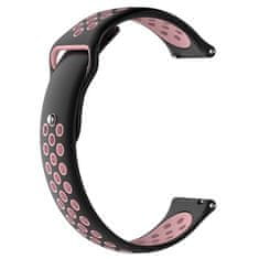 BStrap Silicone Sport szíj Xiaomi Amazfit GTR Mini, black/pink