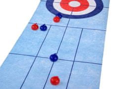 RAMIZ Curling ügyességi társasjáték 120 x 29 cm filc szőnyeggel