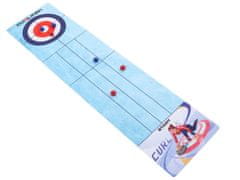 RAMIZ Curling ügyességi társasjáték 120 x 29 cm filc szőnyeggel