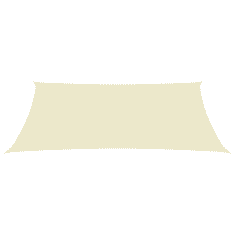 Vidaxl krémszínű téglalap alakú oxford-szövet napvitorla 6 x 8 m (135223)