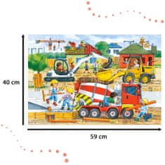 WOWO CASTORLAND Maxi Puzzle Építési helyszín - 40 darab 4 év feletti gyermekek számára