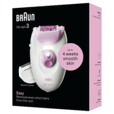 BRAUN epilátor Silk-épil 3-031, Pink