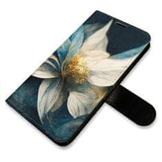 iSaprio Gold Flowers flip tok Samsung Galaxy S22 5G